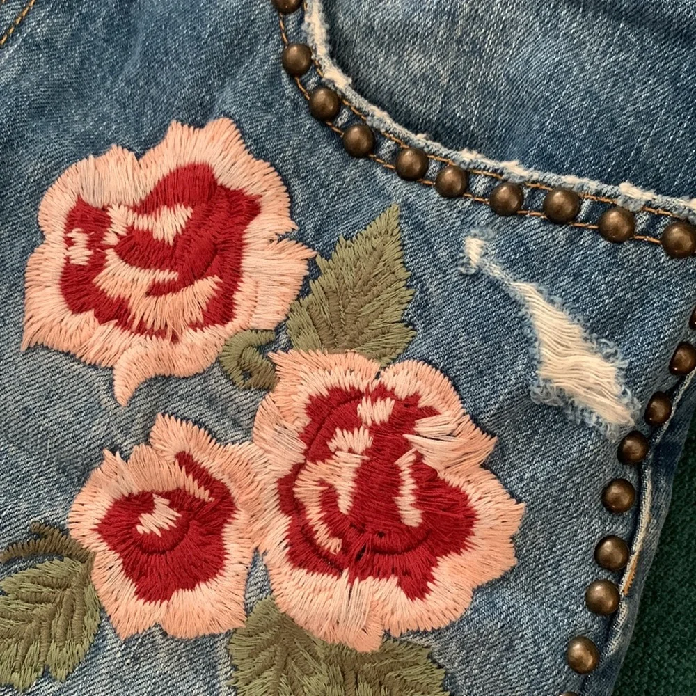 Free people denim mini skirt - Picture 5 of 8